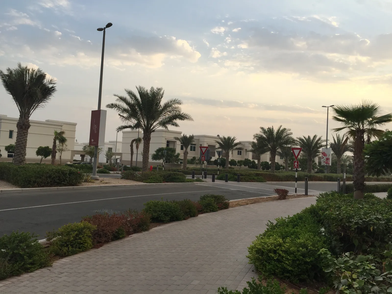 Landscaped streets in Al Ghadeer