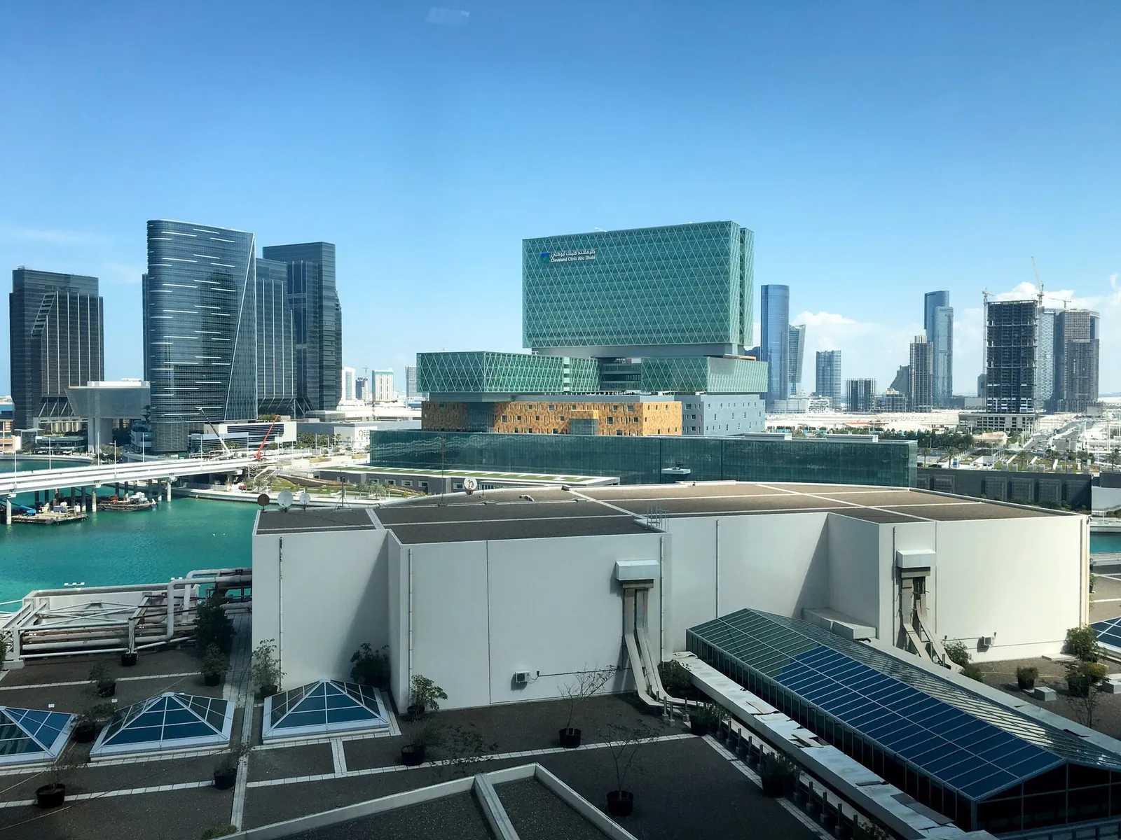 Cleveland Clinic Abu Dhabi and Al Maryah Island towers