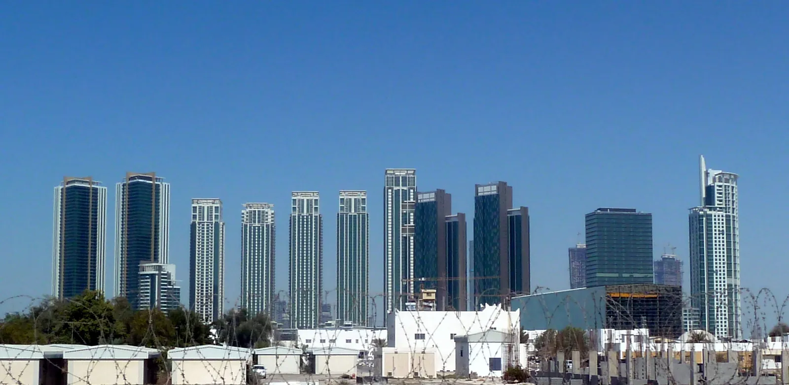 Marina Square towers on Al Reem Island (Tala Towers and RAK Tower)