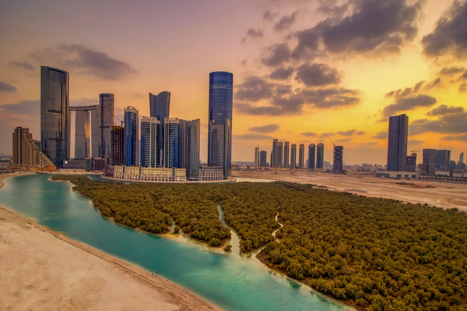 Al Reem Island waterfront towers